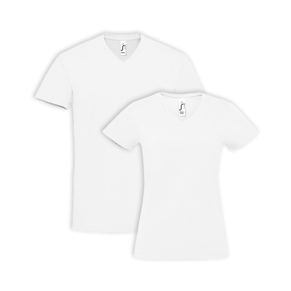 Budget T-shirt met V-hals en standaard pasvorm